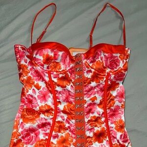 OHPOLLY FLORAL MINI DRESS